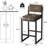 Comfortable Faux Leather  Dining Chair With Slightly Reclined Backrest And Straight Legs For Enhanced Support-1133755859