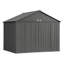 Remise de rangement en acier avec pignon très haut galvanisé de 10 x 8 pi EZEE Shed-22860035