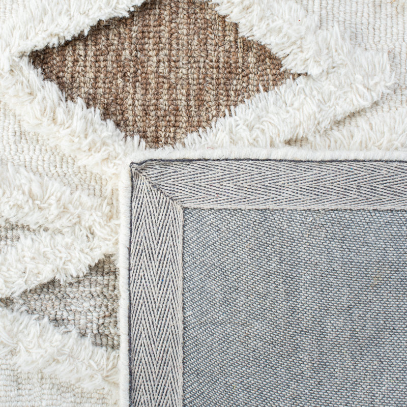 Adleigh Striped Wool Hand Tufted Area Rug, Rectangle 183 x 274 cm