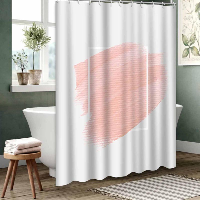 Blue Waterproof Shower Curtain,Shower Curtains for Bathroom with 12 Hooks, 72" L x 78" W