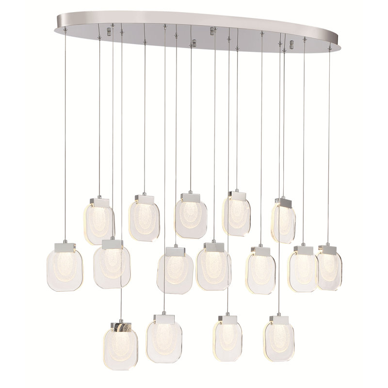 Lustre 16 lumières à DEL 44 po