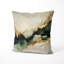Coussin décoratif imprimé Abstract Liquid Ink Divide Fight Of Emerald III-135801103