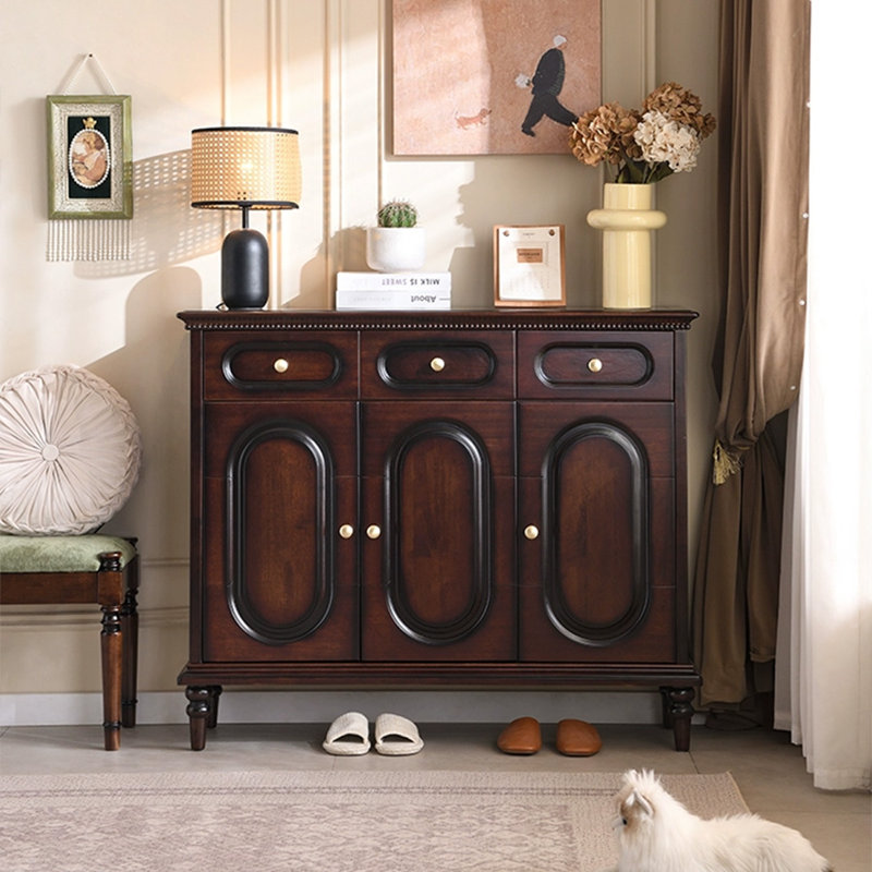 Banc de rangement noir rembourré pour chaussures