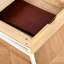 Bureau d'ordinateur avec aspect bois naturel, tiroir, tablettes de rangement, économiseur d'espace, structure en métal pour bureau à domicile, bois, tablette de présentation, largeur de 19,29 po, conception stable