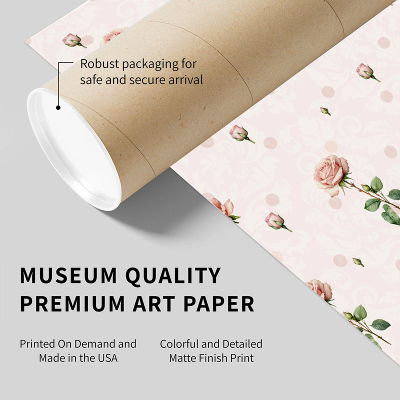 Impression florale sans motif floral, H 10 po x l 10 po