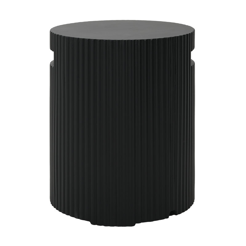 Porte-réservoir d'extérieur en oxyde de magnésium Cory, Noir mat