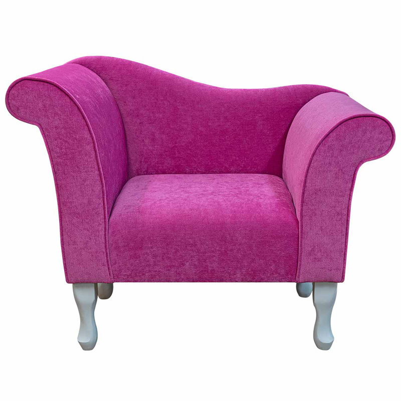 Purple Chaise Chair, White