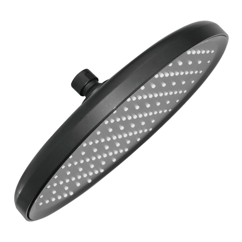 Kingston Brass Slenderain 10-Inch Round Rainfall Shower Head, Matte Black