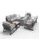 7 - Person Patio Conversation Sets with Cushions