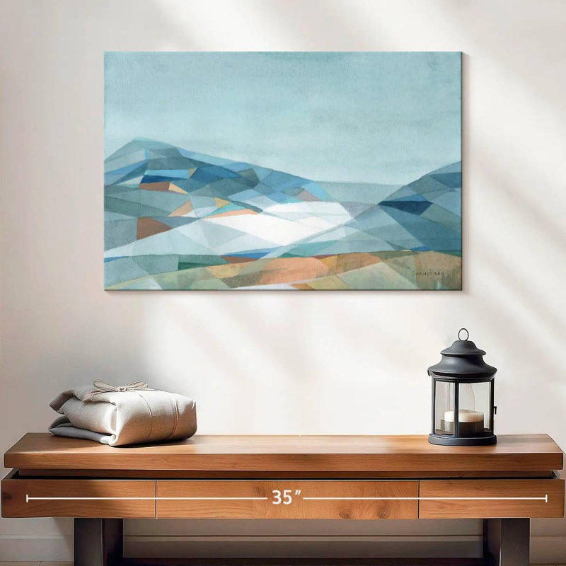 Avery Neutral Geometric Mountain, 16" H x 24" W