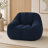 Compression 37"W Soft Teddy Fabric Tufted Memory Sponge Foam Filled Bean Bag Chair-1689164112