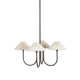 4 Light Iron Cone Chandelier