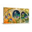 Arche florale artistique sur fond cosmique-348477250