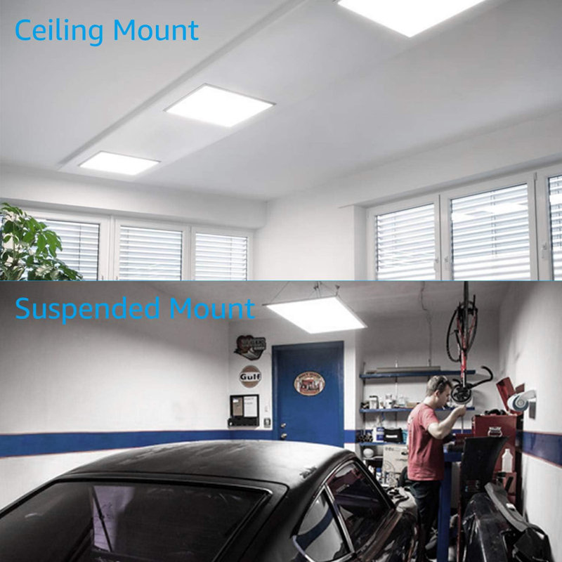 2x2ft Led Flat Panel Troffer Light With Built-in Driver, 5000k Daylight