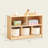 Rubber Wood 5-compartment Montessori Shelf, 35.4"l