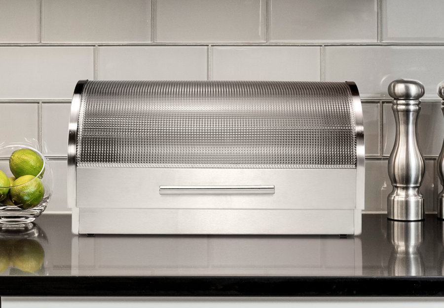 Stainless Steel Bread Box by OGGI