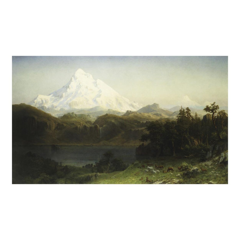 «Mount Hood in Oregon» par Albert Bierstadt - Impression giclée, H 16 po x l 20 po