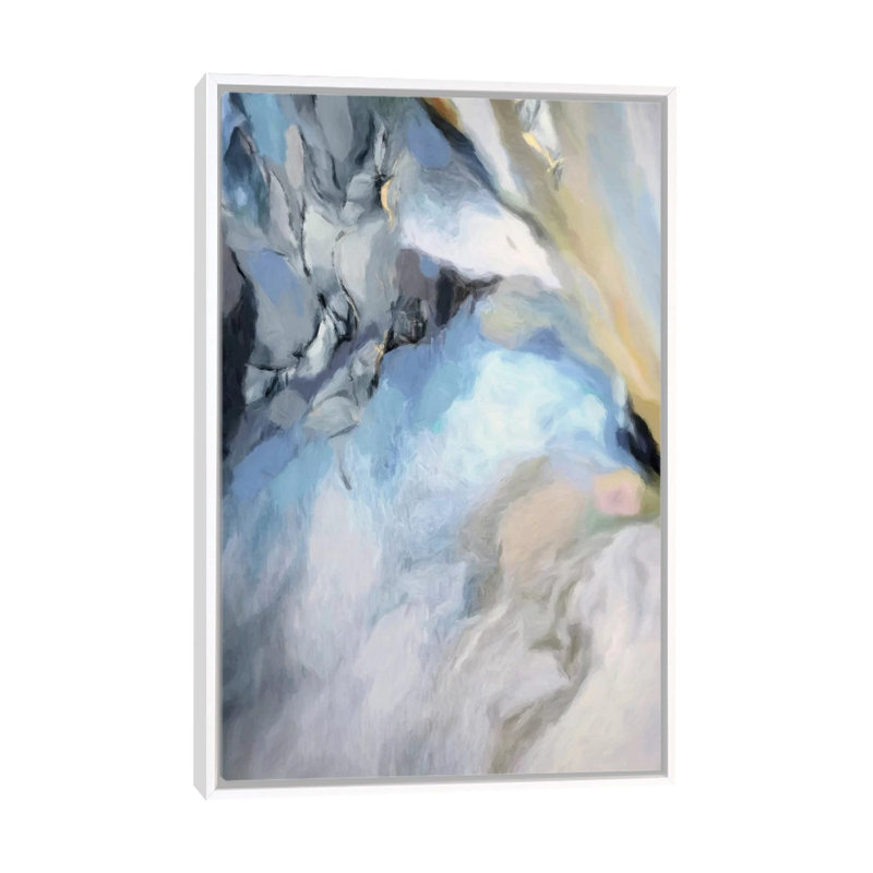 Reproduction d’art, "Serena I" par Radiana Christova, H 60 po x l 40po x P 1,5 po, Toile blanche encadrée, Pas de tapis