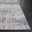 Tapis noir / gris tissé à la main en viscose / coton / laine Bedford-108597488