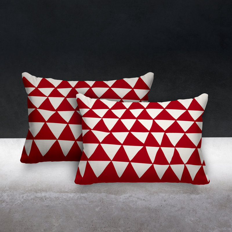  Coussin décoratif intérieur / extérieur sans ajout décoratif, Rouge