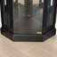 Vitrine de coin lumineuse - Vitrine pour le salon, objets de collection antiques, rangement pour verres à vin et à bar - Design d'angle élégant avec lumières incluses - NOIR