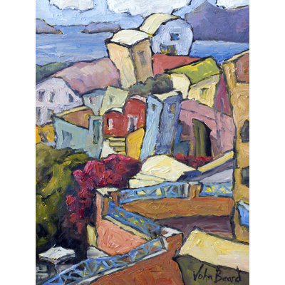 Santorini II By John Beard - Gallery Wrapped Canvas Print