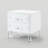 Kymari Lacquer-Finish Lucite Leg Side Table/Accent Table/Nightstand-22134405