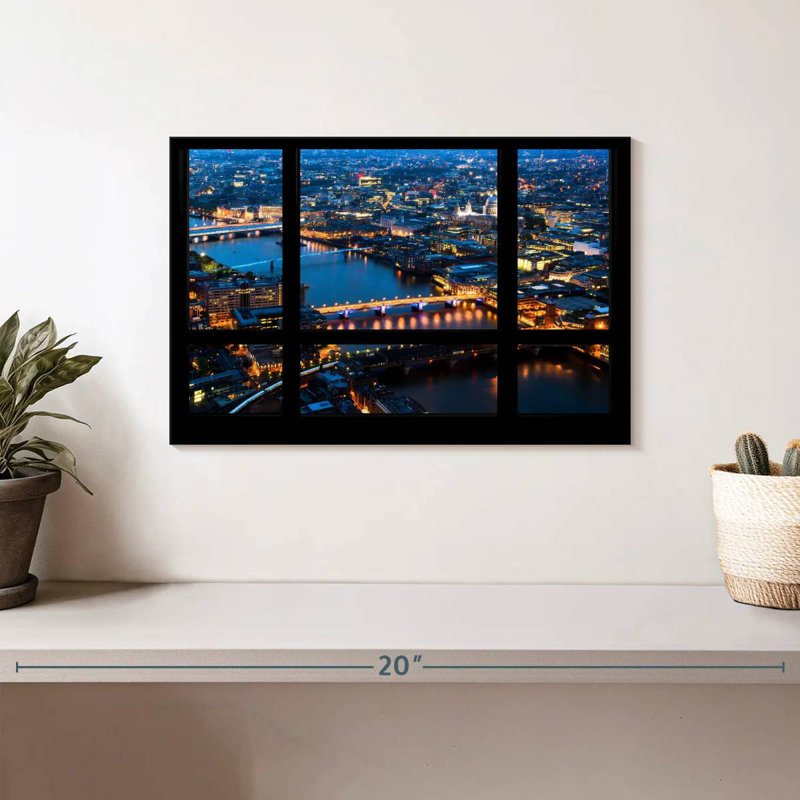 Ravi London Window View, 8" H x 12" W
