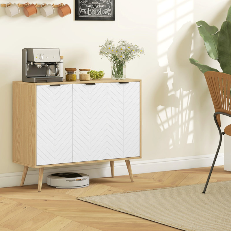 Buffet, armoire d'appoint avec tablettes réglables