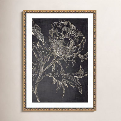 Clarendon Golden Flower Folklore I by Asia Jensen - Picture Frame Graphic Art Print