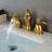 2-handle Bathroom Faucet with Drain Assembly-86180500