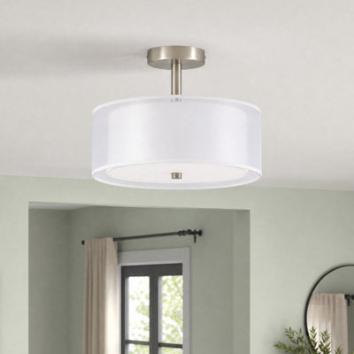 3-Light Semi-Flush Mount Light