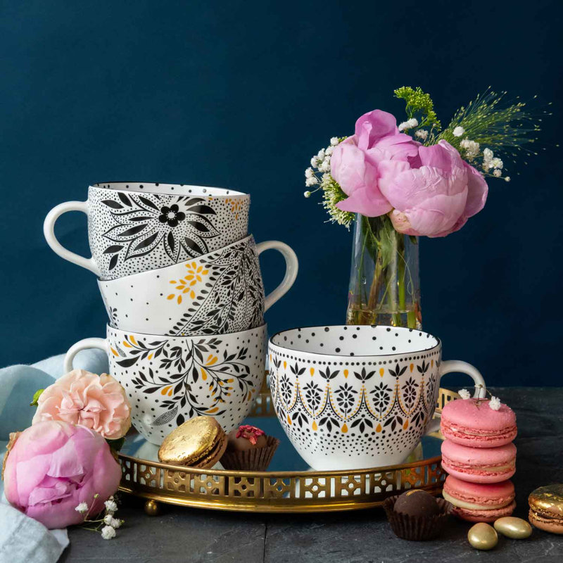 Sara Miller, Artisanne Noir - Mugs