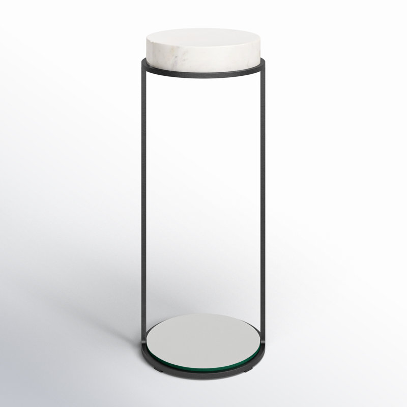 Eusebia Marble Tray Top End Table