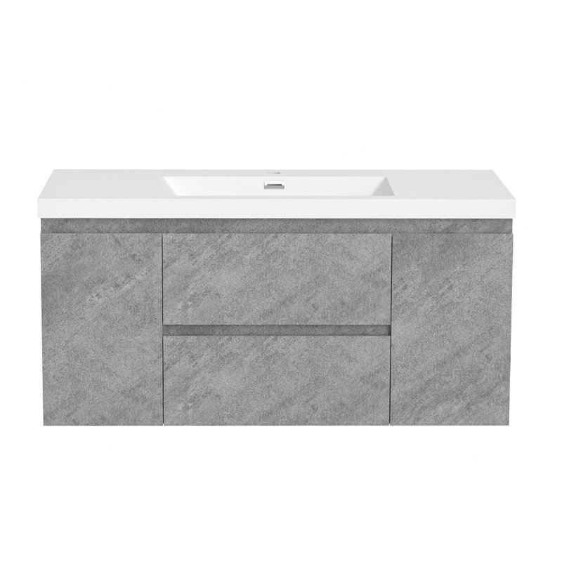 Meuble-lavabo simple 48 po avec plateau en résine