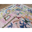 Tapis oriental rose Oushak coloré noué à la main 11 pi 10 po x 15 po 034FDAC774AE47869FCA8F37BE4B0212