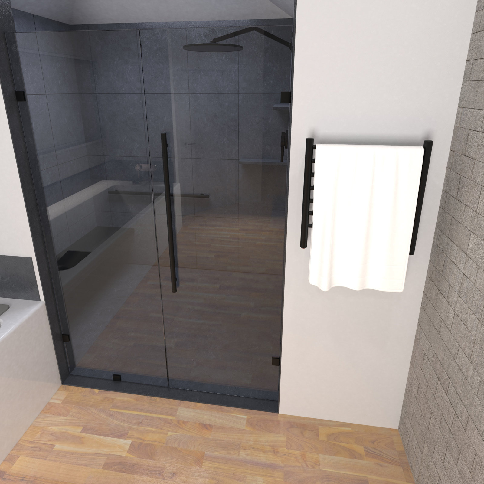 Radiant Hybrid Towel Warmer, Matte Black