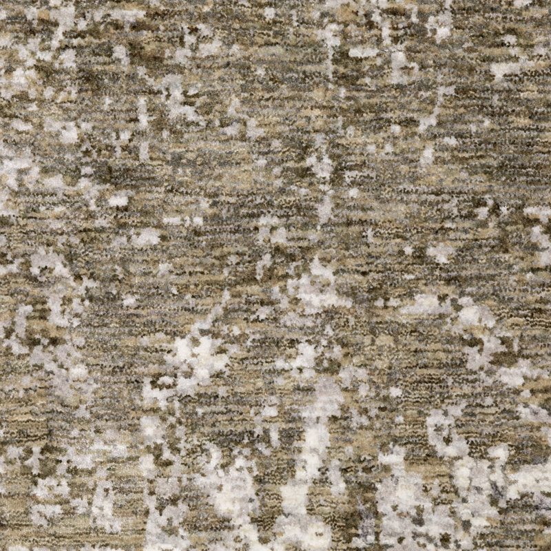 Tapis abstrait ivoire / gris Gwern, Rectangle 7 pi 10 po x 10 pi 10 po