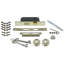 Crystal Parlor Interior Mortise Door Lever with Classic Rosette-1495798821