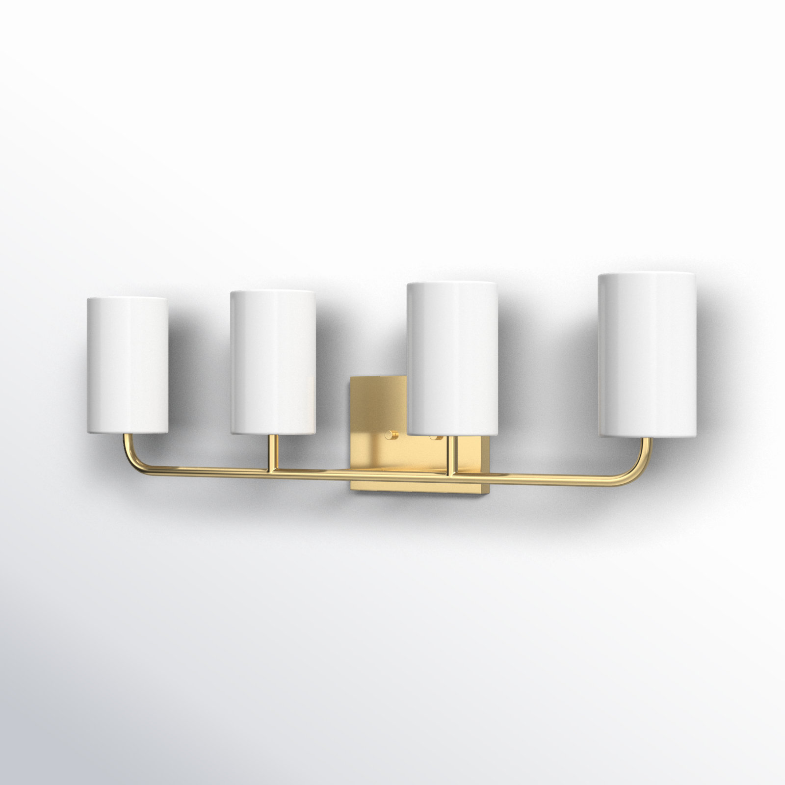 4 Light Dimmable Vanity Light, Satin Bronze, Yes