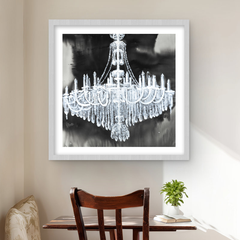 Glam Chandelier - Kitchen Still Life, reproduction d'art encadrée pour la décoration