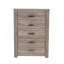 Armoire de rangement simple à 5 tiroirs 1 chambre Rustic Simple