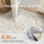 Tapis oriental beige Stella avec envers antidérapant et rouleau-31328083-238725891-251322145