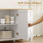Buffet 47 "avec portes à fermeture douce, buffet moderne, blanc