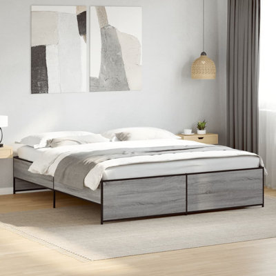 Bed Frame Engineered Wood And Metal