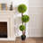 Faux Boxwood Topiary in Pot