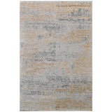 One-of-a-Kind Rectangle 5'11" x 8'10" Area Rug in Gold/Silver