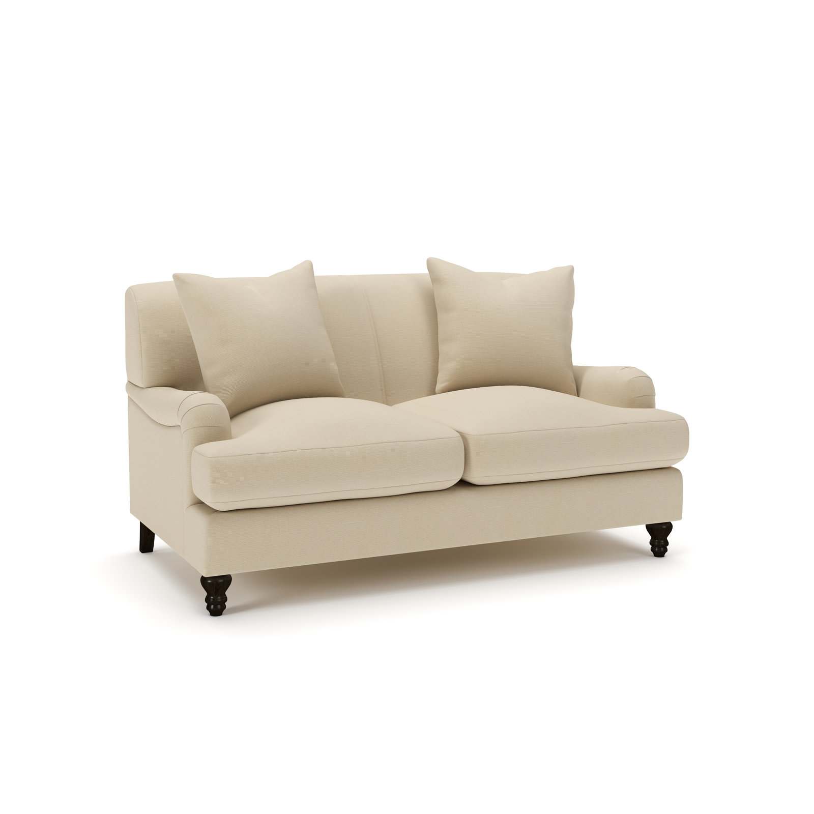Walters 59'' Tight Back Loveseat, Bayou Stone Canvas