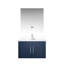 30 po Meuble-lavabo bleu marine avec surface en quartz blanc, robinet inclus, miroir à DEL - et comptoir élégant, robinet, comptoir en teinture-1848307437