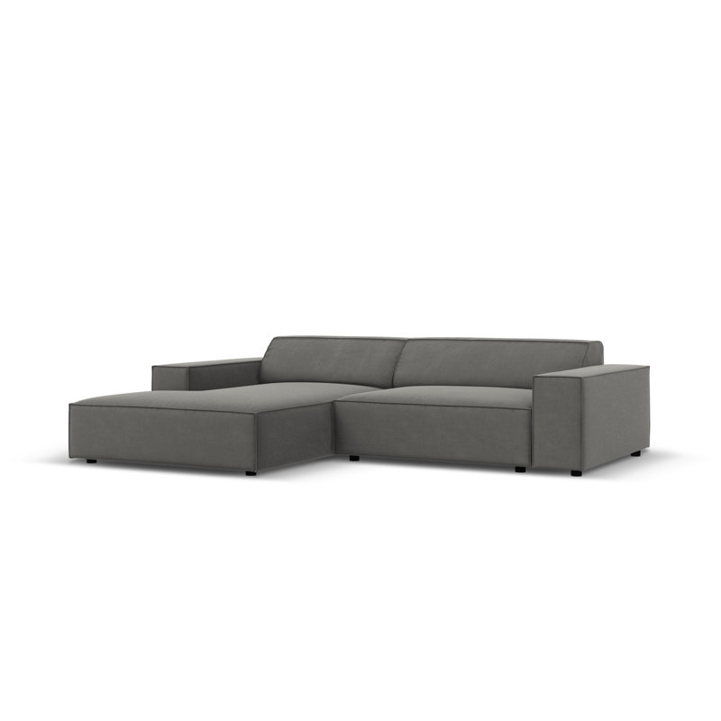 Jodie 3 Seater Corner Sofa, Left Hand Facing, Grey
